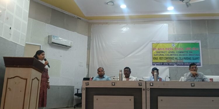 -ଜିଲ୍ଲା ସ୍ତରୀୟ ପ୍ରାକୃତିକ ବିପର୍ଯ୍ୟୟ କମିଟି ବୈଠକ ଅନୁଷ୍ଠିତ