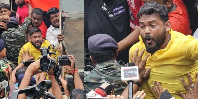 ଉପମୁଖ୍ୟମନ୍ତ୍ରୀଙ୍କ ବାସଭବନ ଘେରିଲା ନବନିର୍ମାଣ ଯୁବଛାତ୍ର ସଂଗଠନ