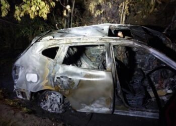 ଜଳିଗଲା ଗଞ୍ଜେଇ ବୋଝେଇ ଗାଡି