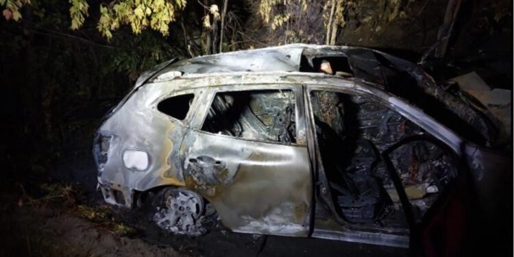 ଜଳିଗଲା ଗଞ୍ଜେଇ ବୋଝେଇ ଗାଡି