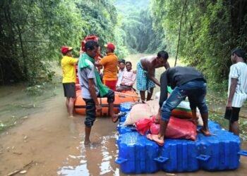 ପାଣି ଘେରରେ ମାରଡା ଗାଁ