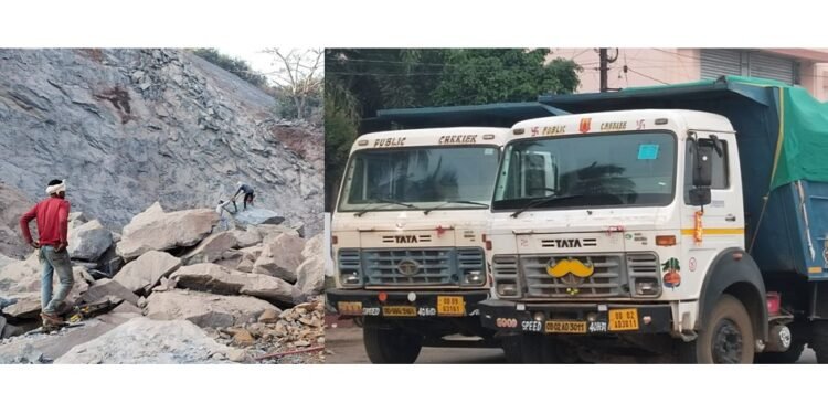 ଲଘୁ ଖଣିଜ ପଦାର୍ଥ ଲୁଟ ଘଟଣା : ୨ ହାଇୱା ଜବତ