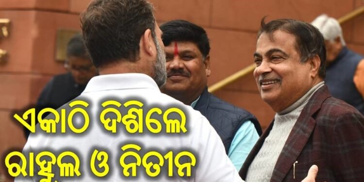 ସଂସଦରେ ଏକାଠି ଦିଶିଲେ ରାହୁଲ ଓ ନିତୀନ